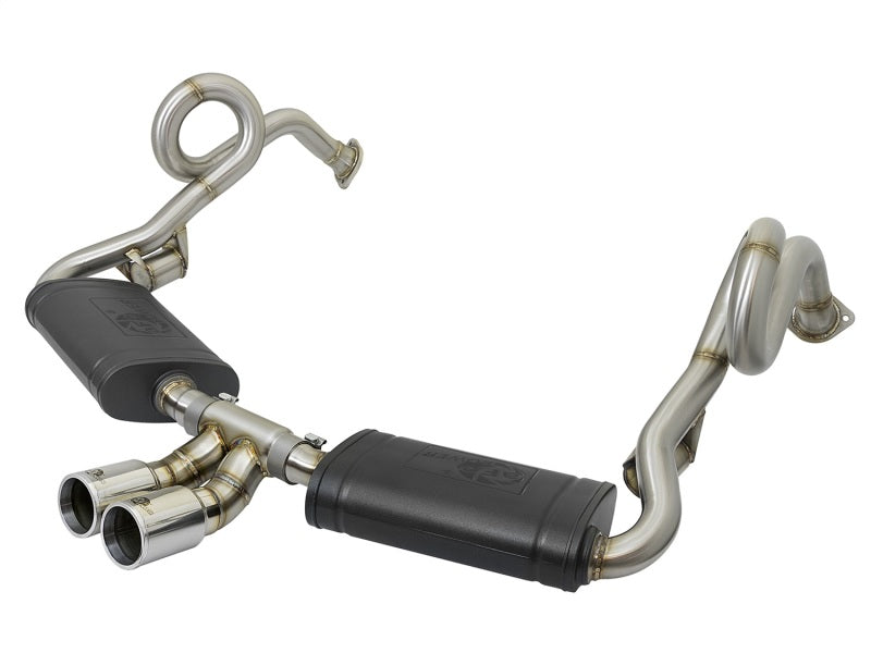 aFe MACHForce-Xp 2in 304 SS Cat-Back Exhaust w/Polished Tips 13-16 Porsche Boxster/Cayman 2.7L/3.4L aFe