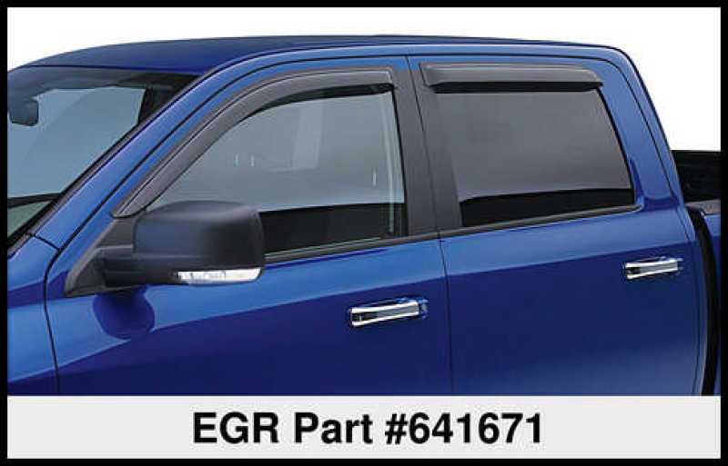 EGR 14+ Chev Silverado Ext Cab Tape-On Window Visors - Set of 4