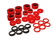 Load image into Gallery viewer, Energy Suspension 99-07 Ford F-250/F-350 SD 2/4WD Crew Cab Body Mount Set - Red - eliteracefab.com