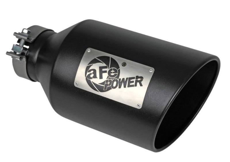 aFe Power MACH Force-Xp 409 Stainless Steel Clamp-on Exhaust Tip Black aFe
