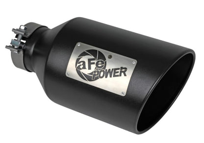 aFe Power MACH Force-Xp 409 Stainless Steel Clamp-on Exhaust Tip Black aFe