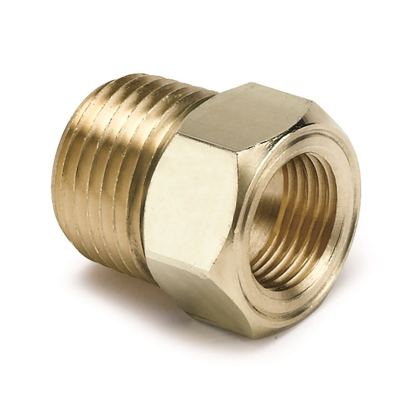 Autometer 1/2 inch NPT Male Brass for Mechanical Temp. Gauge Adapter - eliteracefab.com