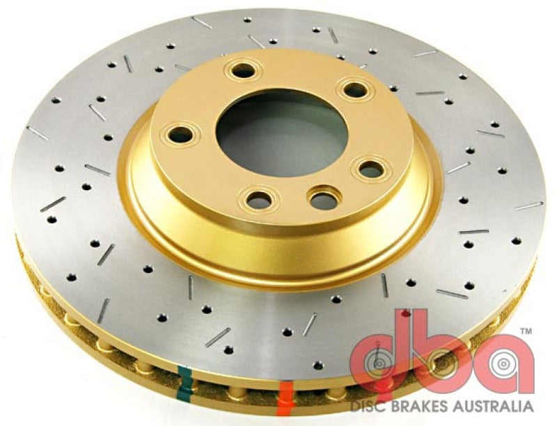 DBA 3/06-08 Audi Q7 Front Drilled & Slotted 4000 Series Rotor DBA