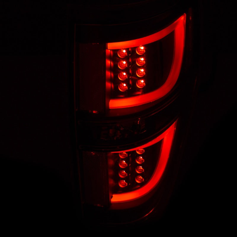 ANZO USA Ford F-150 Led Taillights Black; 2009-2013 - eliteracefab.com