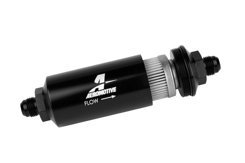 Aeromotive Fuel Filter 40 Micron AN-08 Male Black - eliteracefab.com