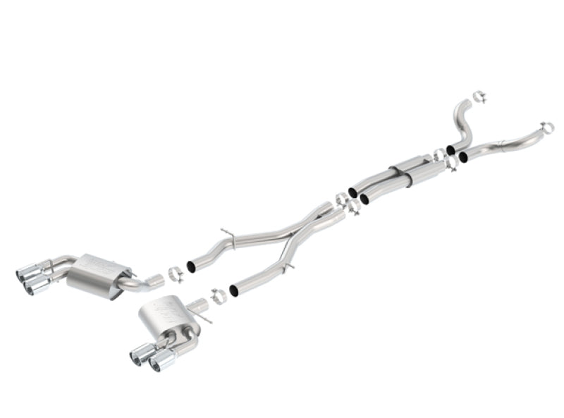 Borla Chevy 16-17 Camaro 6.2L ATAK Catback w/ Dual Tips (NPP) Dual Split Rear Exit - eliteracefab.com