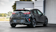 MagnaFlow 2019 Hyundai Veloster 1.6L 2.5in Center Exit Stainless Steel Cat-Back Exhaust w/Blk Tips - eliteracefab.com