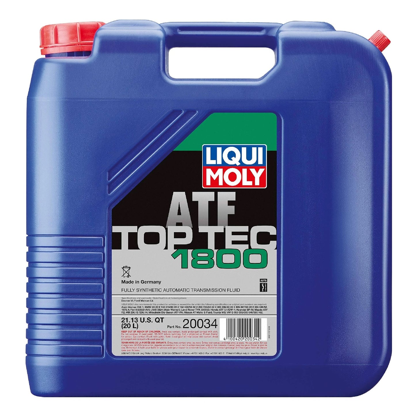 LIQUI MOLY 20L Top Tec ATF 1800 - eliteracefab.com