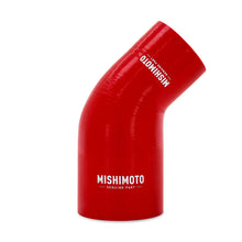 Load image into Gallery viewer, Mishimoto Silicone Reducer Coupler 45 Degree 2.5in to 3in - Red