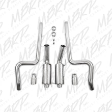 Load image into Gallery viewer, MBRP 05-09 Ford Shelby GT500 / GT Dual Split Rear Street Version 4in Tips T409 Exhaust System - eliteracefab.com