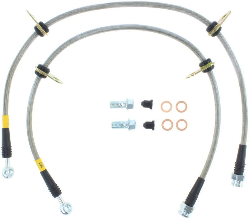 StopTech 06-09 Honda S2000 Front SS Brake Lines - eliteracefab.com