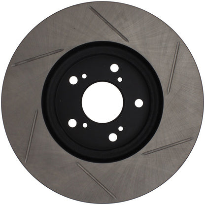 StopTech Power Slot Slotted 99-08 Acura TL (STD Caliper) / 01-03 CL / 04-09 TSX Front Right Rotor - eliteracefab.com