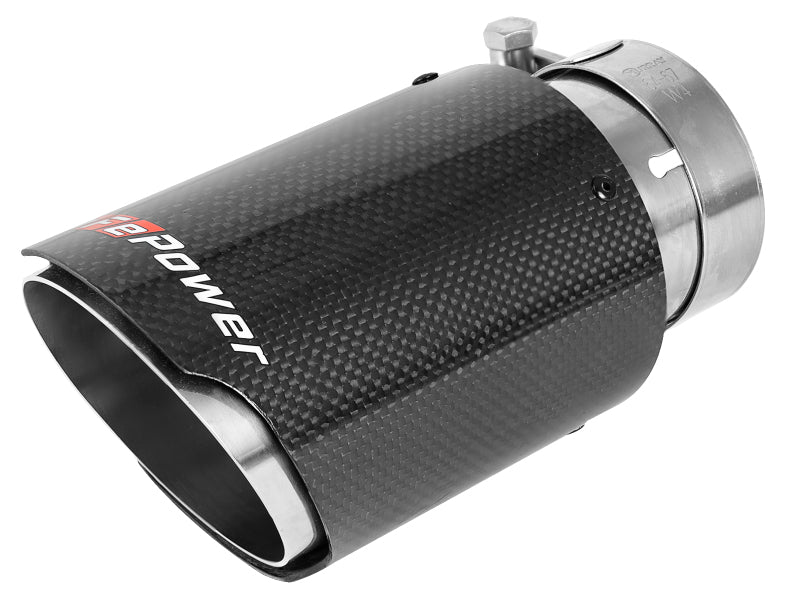 aFe 18-20 Audi RS5 Coupe MACH Force-Xp 3in to 2.5in 304 SS Axle-Back Exhaust System-Quad Carbon Tips aFe