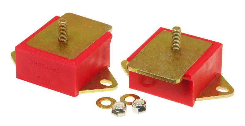 Prothane 72-86 Jeep CJ 6cyl Motor Mounts - Red - eliteracefab.com