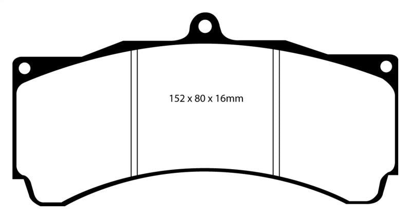 EBC Brakes Yellowstuff Performance Brake Pads - eliteracefab.com