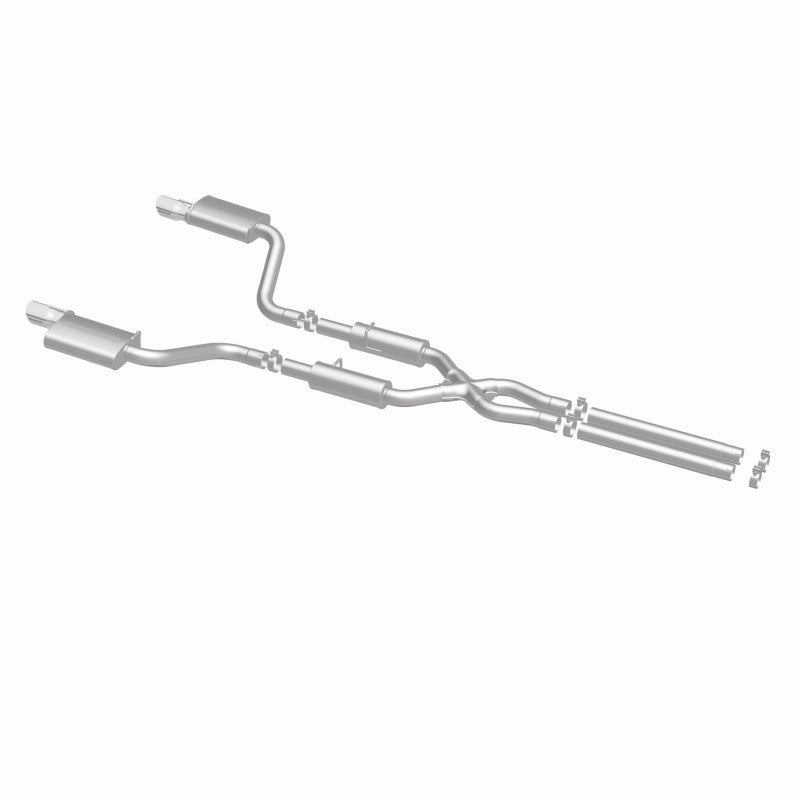 MagnaFlow 11-12 Dodge Charger SRT-8 Hemi Dual Split Rear Exit Stainless Cat-Back Performance Exhaust Magnaflow