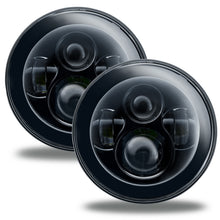 Load image into Gallery viewer, Oracle 7in High Powered LED Headlights - NO HALO - Black Bezel - eliteracefab.com