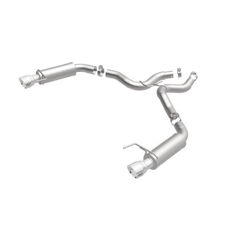 MagnaFlow Axle Back, SS, 3in, Competition, Dual Split Polished 4.5in Tip 2015 Ford Mustang GT V8 5.0 Magnaflow