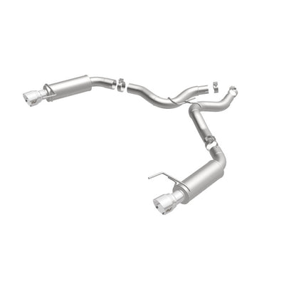 MagnaFlow Axle Back, SS, 3in, Competition, Dual Split Polished 4.5in Tip 2015 Ford Mustang GT V8 5.0 Magnaflow