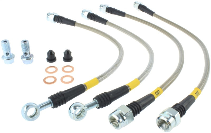 STOPTECH 07-08 CADILLAC ESCALADE STAINLESS STEEL REAR BRAKE LINES, 950.66502 - eliteracefab.com