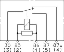 Load image into Gallery viewer, Hella Relay 12V 20/40A Spdt Res Sld