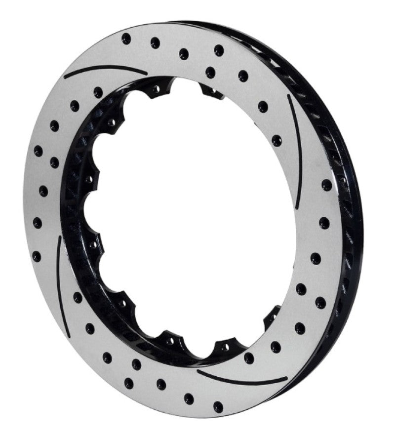 Wilwood Rotor-SV-SRP 72 Iron-RH-Drill-BLK 14.25 x 1.10 - 12 on 8.75in Wilwood