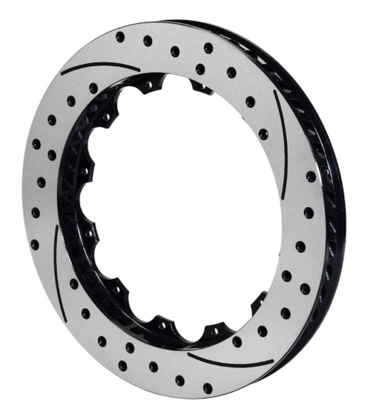Wilwood Rotor-SV-SRP 72 Iron-RH-Drill-BLK 14.25 x 1.10 - 12 on 8.75in Wilwood