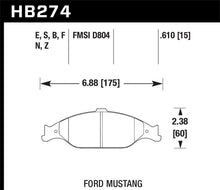 Load image into Gallery viewer, Hawk Performance HPS 5.0 Front Brake Pads - HB274B.610