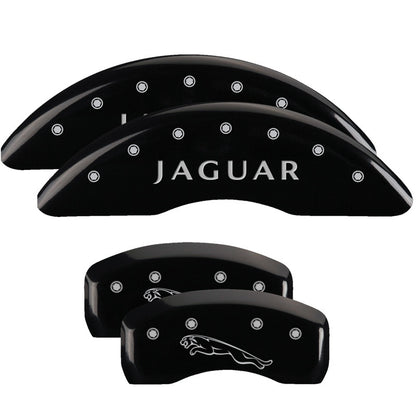 MGP 4 Caliper Covers Engraved Front & Rear I-Vtec Black Finish Silver Char 2017 Acura MDX MGP