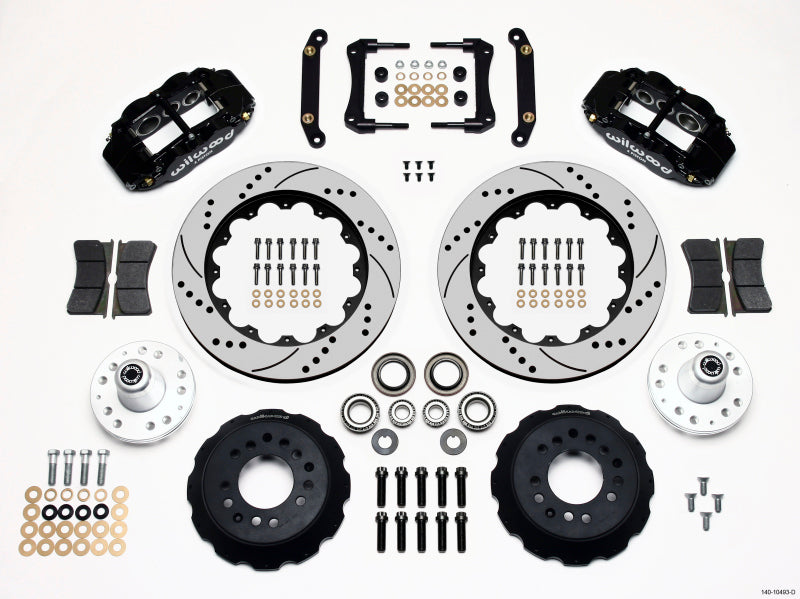 Wilwood Narrow Superlite 6R Front Hub Kit 14.00in Drilled 79-81 Camaro Wilwood