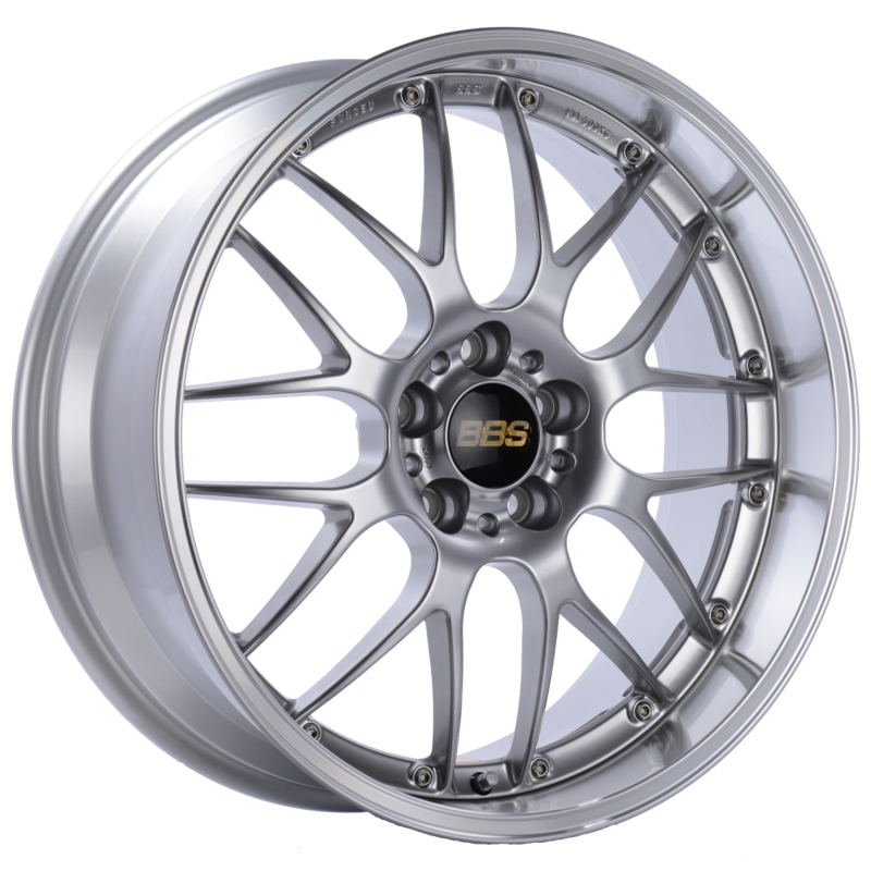 BBS RS-GT 18x11 5x130 ET45 CB71.6 Diamond Silver Center Diamond Cut Lip Wheel BBS
