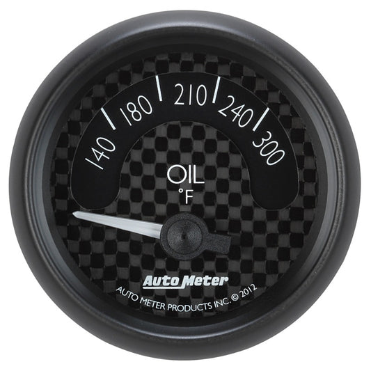 Autometer GT Series 52mm Short Sweep Electronic 140-300 Deg F Oil Temperature 8048