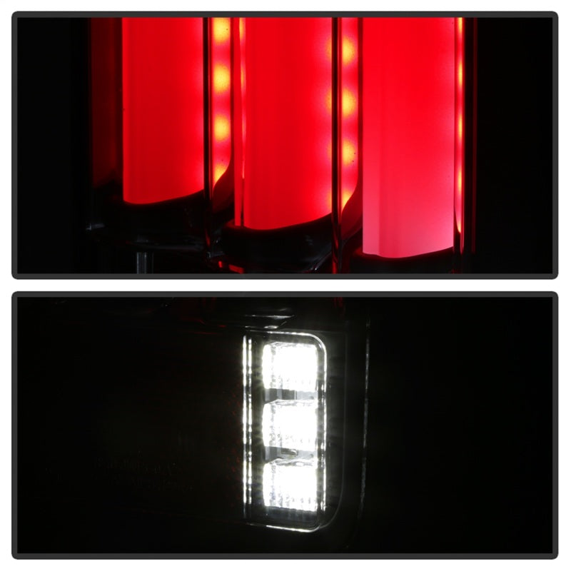 Spyder 07-16 Jeep Wrangler Verison 2 Light Bar LED Tail Lights - Smoke (ALT-YD-JWA07V2-LBLED-BSM) - eliteracefab.com