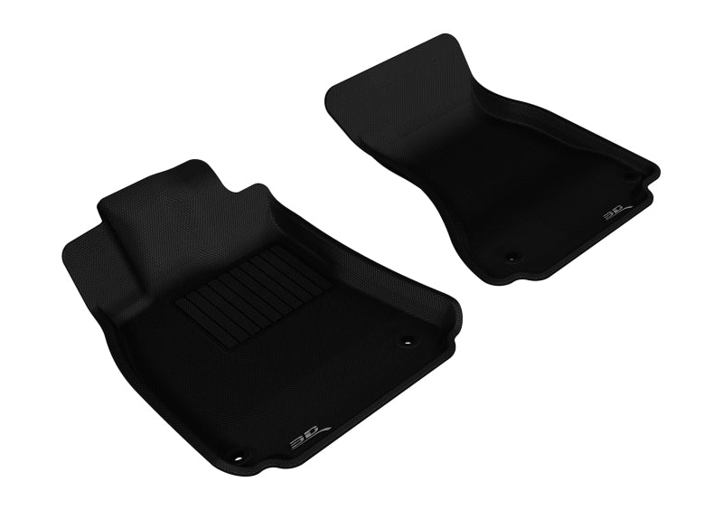 3D MAXpider 2009-2017 Audi A4/S4/RS4/A5/S5 Kagu 1st Row Floormat - Black - eliteracefab.com