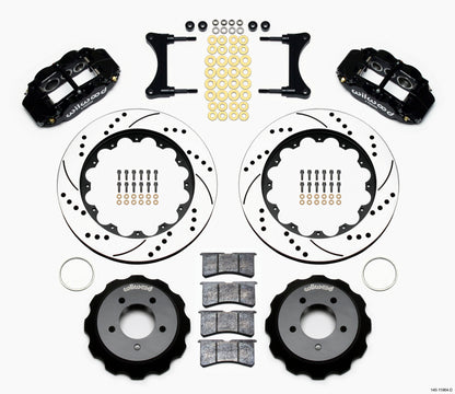 Wilwood Narrow Superlite 6R Front Hat Kit 14.00in Drilled 93-96 Mazda RX7 Wilwood