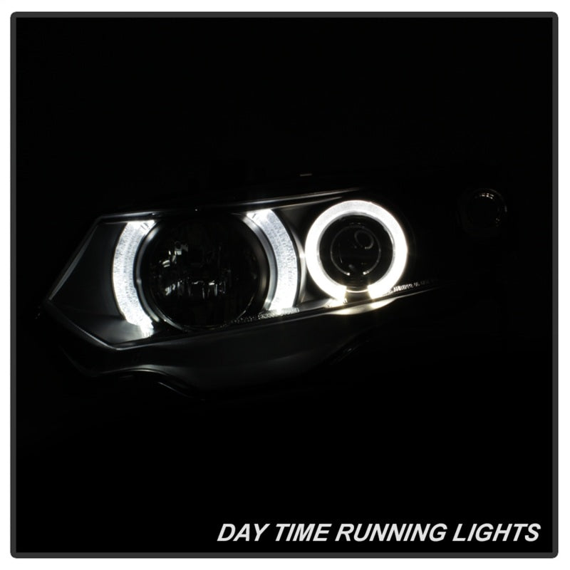 Spyder Honda Civic 06-08 2Dr Projector Headlights LED Halo Black High H1 Low H1 PRO-YD-HC06-2D-HL-BK - eliteracefab.com