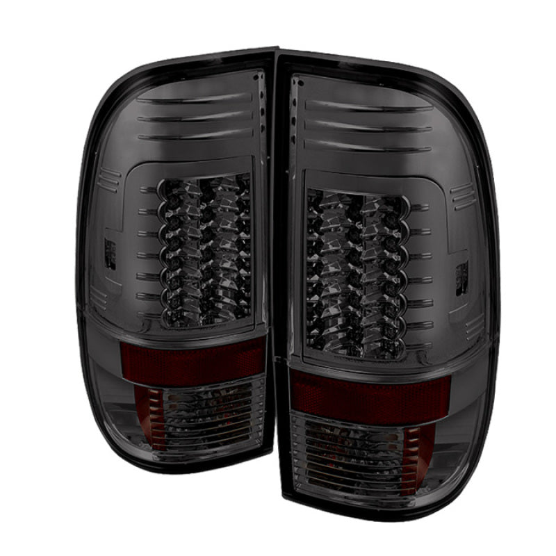 Spyder Ford Super Duty 08-15 Version 2 LED Tail Lights Smoke ALT-YD-FS07-LED-G2-SM - eliteracefab.com