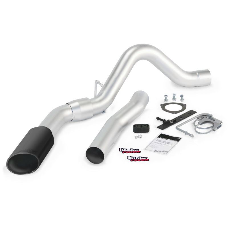 Banks Power 15 Chevy 6.6L LML ECLB/CCSB/CCLB Monster Exhaust System - SS Single Exhaust w/ Black Tip Banks Power