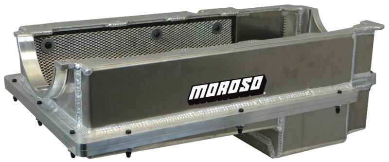 Moroso Chevrolet Big Block Mark IV (w/Double Power Kick Outs) Wet Sump 6-7qt 8in Aluminum Oil Pan