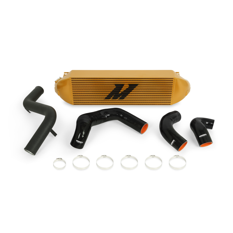 Mishimoto 2013+ Ford Focus ST Gold Intercooler w/ Black Pipes - eliteracefab.com