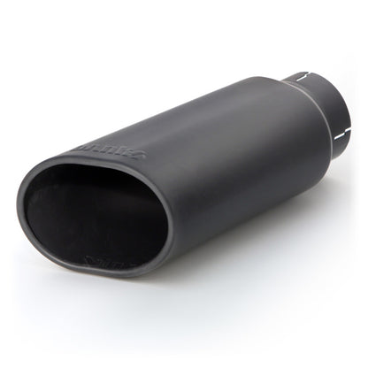 Banks Power Tailpipe Tip Kit - SS Obround Slash Cut - Black - 3.5in Tube - 4.38in X 5.25in X 13.38in Banks Power