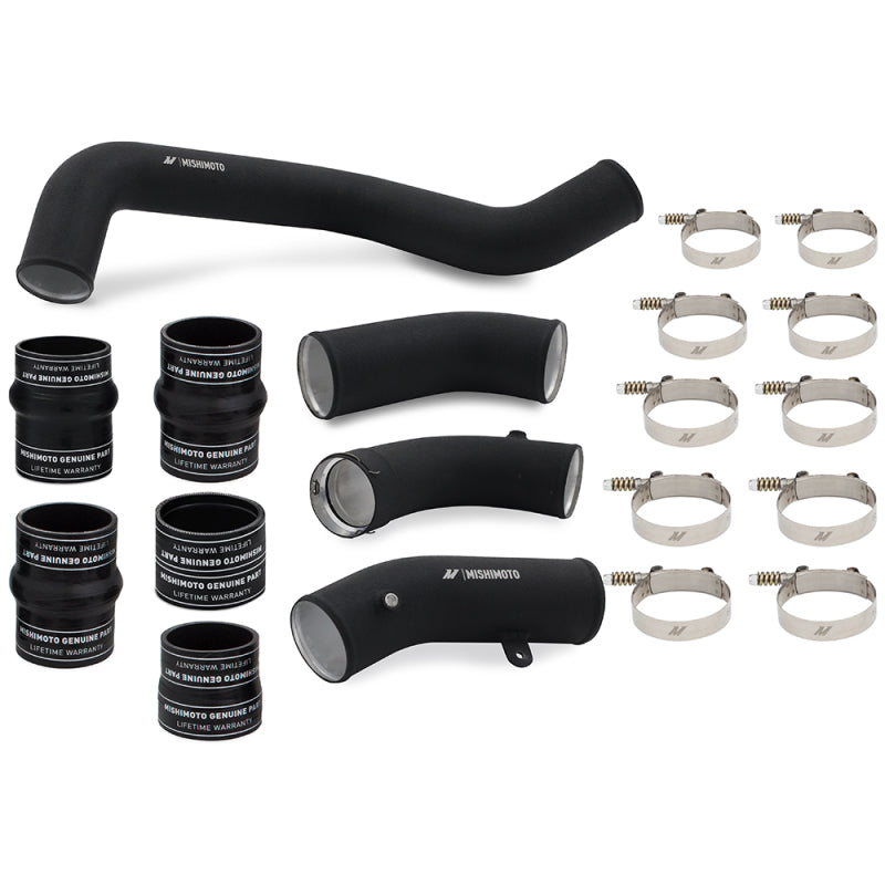 Mishimoto 17-19 GM L5P Duramax Intercooler Kit - Black w/ WBK Pipes - eliteracefab.com