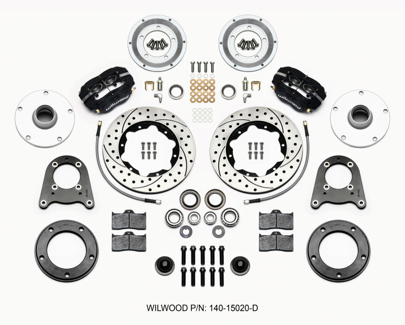 Wilwood Forged Dynalite-M Front Kit 10.75in Drilled 1950-1955 MG-TD/TF Wilwood