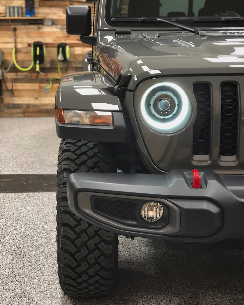 Oracle Jeep JL/Gladiator JT Oculus Switchback Bi-LED Projector Headlights - Amber/White Switchback - eliteracefab.com