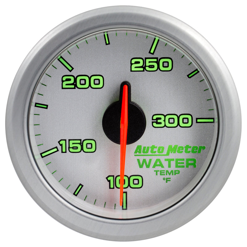 Autometer Airdrive 2-1/6in Water Temperature Gauge 100-300 Degrees F - Silver 9154-UL