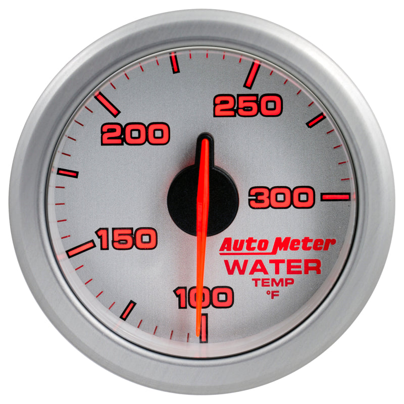 Autometer Airdrive 2-1/6in Water Temperature Gauge 100-300 Degrees F - Silver 9154-UL