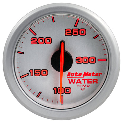 Autometer Airdrive 2-1/6in Water Temperature Gauge 100-300 Degrees F - Silver 9154-UL