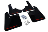 Rally Armor UR Mudflaps Black Urethane Red Logo 1993-2001 Impreza