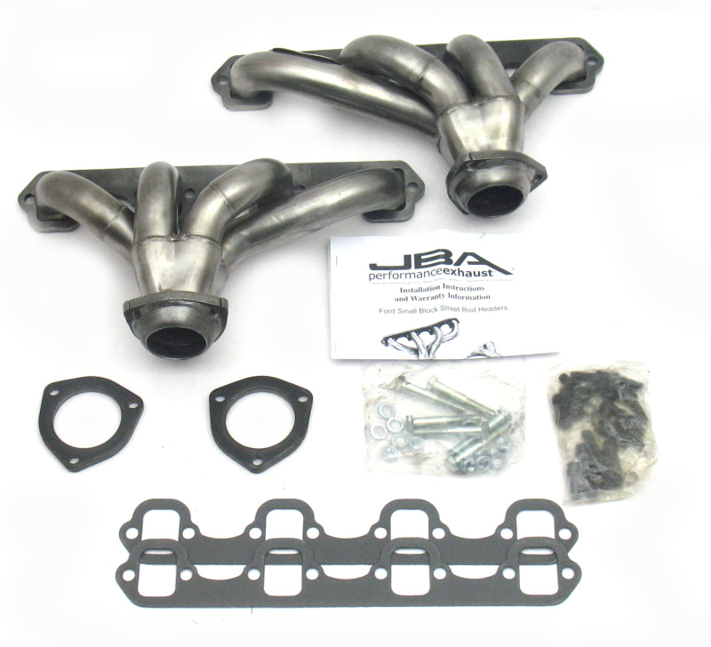 JBA Ford 260-351W SBF 1-5/8in Primary Raw 409SS Tight Tuck Header JBA