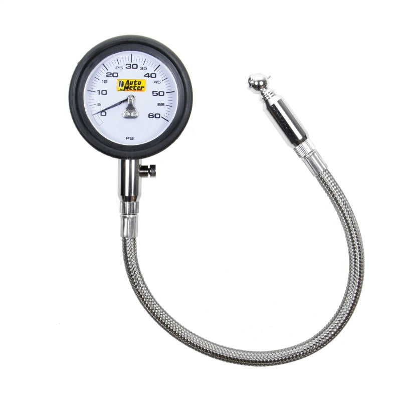 AutoMeter GAUGE; TIRE PRESSURE; 0-60PSI; ANALOG - eliteracefab.com